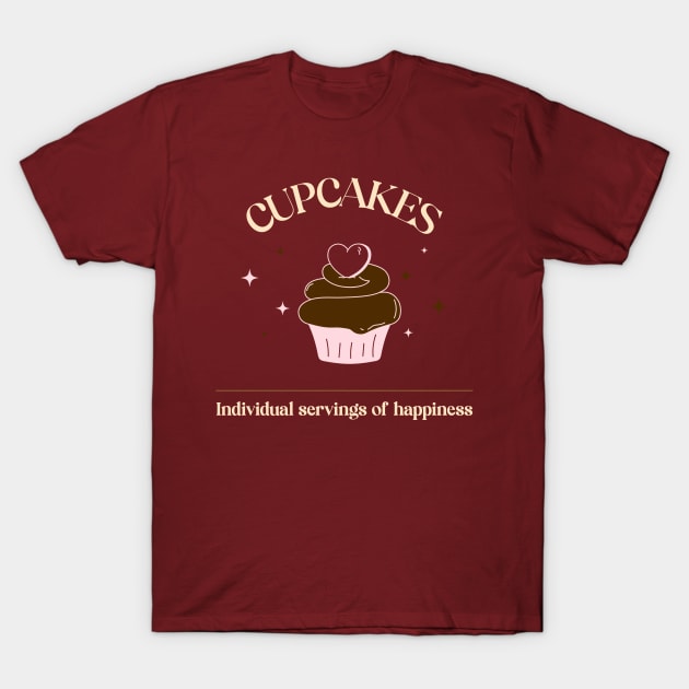 Cupcakes T-Shirt by Craft and Crumbles